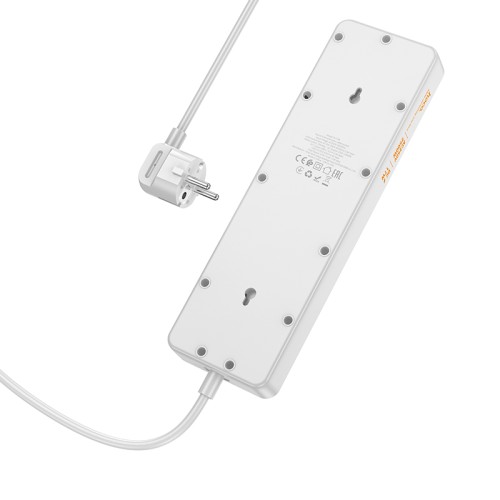Мережевий подовжувач HOCO  AC13A Talento 5-position socket(1C3A) (1,5 m) White