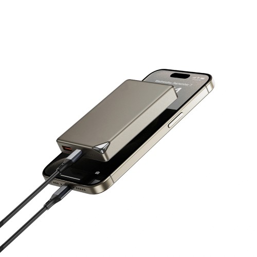 Зовнішній акумулятор WIWU Ultra-Thin Series Power Bank 10000mAh Wi-P020 (3C) Grey