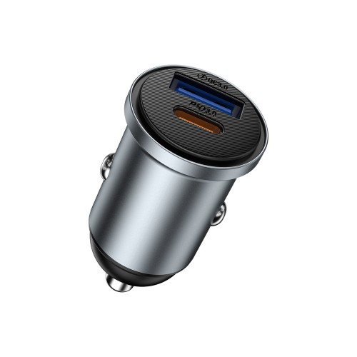 Автомобільний зарядний пристрій WIWU 35W Nano Lite A+C Fast Car Charger Wi-CC030 Gray