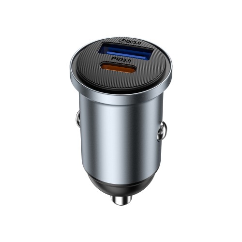 Автомобільний зарядний пристрій WIWU 35W Nano Lite A+C Fast Car Charger Wi-CC030 Gray