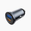 Автомобільний зарядний пристрій WIWU 35W Nano Lite A+C Fast Car Charger Wi-CC030 Gray