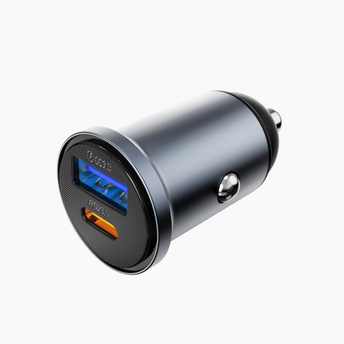 Автомобільний зарядний пристрій WIWU 35W Nano Lite A+C Fast Car Charger Wi-CC030 Gray