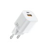 Мережевий зарядний пристрій WIWU 33W Cube GaN Fast Charger A+C Wi-G017 EU White