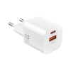 Мережевий зарядний пристрій WIWU 33W Cube GaN Fast Charger A+C Wi-G017 EU White