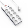 Мережевий подовжувач WIWU 14 in 1 20W GaN Power Strip 2C+2A+10AC Wi-S008 EU (2 m) White