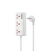 Мережевий подовжувач WIWU 30W Cube Multiple Function GaN Power Strip 1C3A+3 sockets Wi-S005 EU White