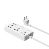 Мережевий подовжувач WIWU 30W Cube Multiple Function GaN Power Strip 1C3A+3 sockets Wi-S005 EU White