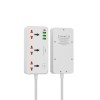 Мережевий подовжувач WIWU 30W Cube Multiple Function GaN Power Strip 1C3A+3 sockets Wi-S005 EU White
