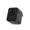 Мережевий фільтр WIWU 25W Warrior GaN Universal Adapter 2C1A Wi-UA011 Black
