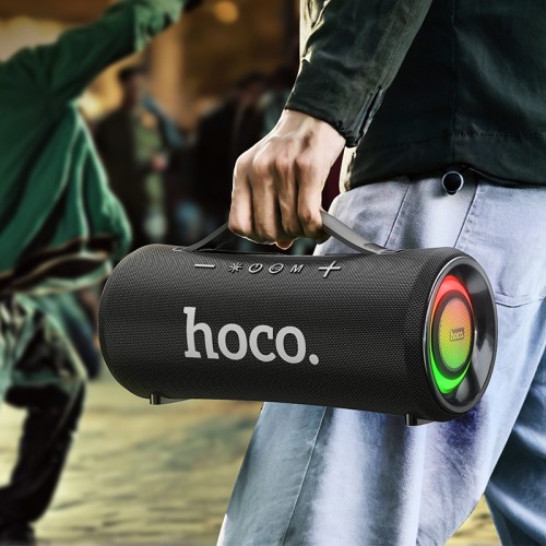 Портативна колонка HOCO HA10 Oleada outdoor BT speaker, 20W*2, Black