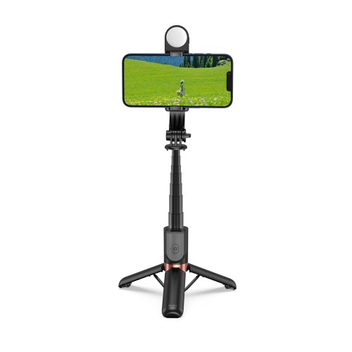 Селфі-трипод WIWU Mini Selfie Stick Wi-SE011 (with filled lights) Black