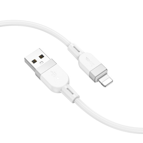 Кабель HOCO X109 Energy silicone charging data cable iP (L=1M) White