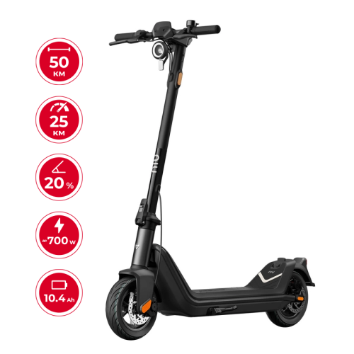 Електросамокат NIU KQi3 Pro Black 9.5", 350(700)W, 10.4Ah, 50km, 25km/h, 20%, App, 20,3 kg