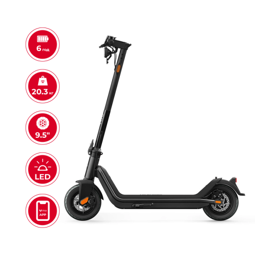 Електросамокат NIU KQi3 Pro Black 9.5", 350(700)W, 10.4Ah, 50km, 25km/h, 20%, App, 20,3 kg