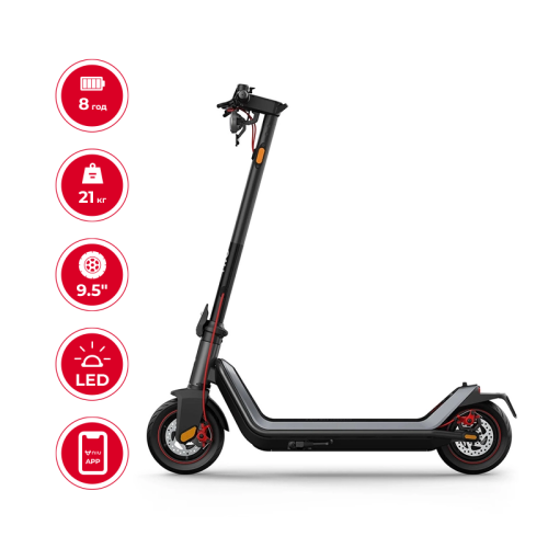Електросамокат NIU KQi3 MAX Space Gray 9,5", 450(900)W, 13Ah, 65km, 25km/h, 25%, App, 21 kg