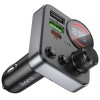 АЗП з FM-модулятором HOCO E86 Alegria 48W dual port PD30W+QC3.0 car BT FM transmitter Black