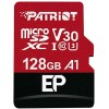 Карта пам'яті microSDXC (UHS-1 U3) Patriot EP Series 128Gb class 10 V30 (R-100MB/s, W-80MB/s) (adapter SD)