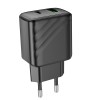 Мережевий зарядний пристрій HOCO CS23A Sunlight dual port PD30W+QC3.0 charger Black