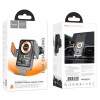 Автотримач для телефона з БЗП HOCO HW7 Transparent Discovery Edition wireless fast charging car holder(air outlet) Metal Gray
