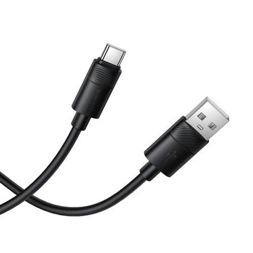 Кабель BOROFONE BX123 Leya silicone charging data cable Type-C Black