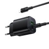 Мережевий зарядний пристрій з кабелем BOROFONE BAS83A Star PD20W+QC3.0 charger set (C to iP) (EU) Black