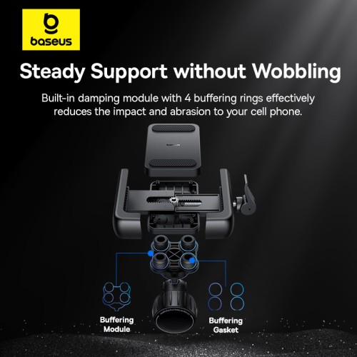 Велотримач для телефона Baseus GoTrip Series Bike Phone Mount Cluster Black