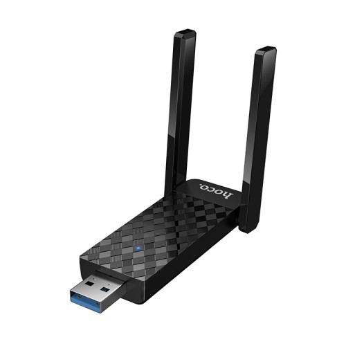 Антена Wi-Fi HOCO HI34 WiFi6 USB external dual antenna wireless network card Black