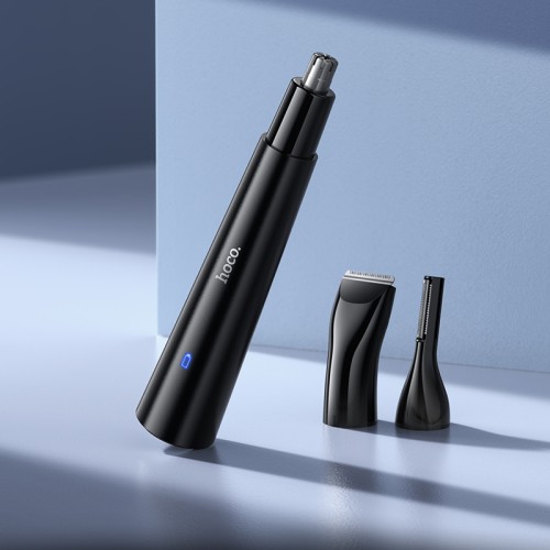 Тример для носа 3-в-1 HOCO HP37 Three-in-one multifunctional nose hair trimmer Black