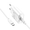 Мережевий зарядний пристрій з кабелем HOCO C109A(PD20W) Fighter single port PD20W charger set(C to C) White
