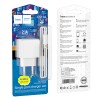 Мережевий зарядний пристрій з кабелем HOCO CS11A Ocean single port charger set(Micro) White