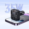АЗП з FM-модулятором HOCO E87 Delta 35W(1A1C) car BT FM transmitter