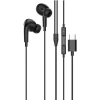 Навушники дротові HOCO M101 Pro Crystal (Type-C) Black