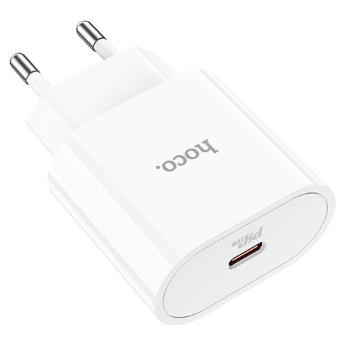 Мережевий зарядний пристрій HOCO C94A Metro single port PD20W charger White