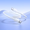 Кабель HOCO X120 Beneficio 60W charging data cable C to C White
