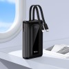 Зовнішній акумулятор HOCO J162A Full power 22.5W+PD20W fully compatible power bank with two cables(20000mAh) Black