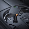 Автомобільний зарядний пристрій HOCO NZ18 Guardian PD65W(2C1A) car charger with retractable cable Black