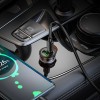 Автомобільний зарядний пристрій HOCO NZ16A Rigorous 43W dual port PD25W+QC3.0 car charger set(C to C) Metal Grey