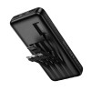 Зовнішній акумулятор HOCO J163 Wonderful power bank with 4 cables(10000mAh) Black