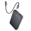 Зовнішній акумулятор HOCO J170 Starlight 22.5W+PD20W fully compatible power bank with cable(10000mAh) Metal Gray