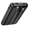 Зовнішній акумулятор HOCO Q37 Graceful 22.5W+PD20W power bank with two cables(10000mAh) Black