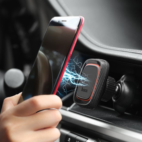Автотримач для телефона HOCO CA23 Lotto series magnetic air outlet holder Black