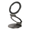 Автотримач для телефона HOCO H102 Whale magnetic ring holder(multi-scene) Metal Grey