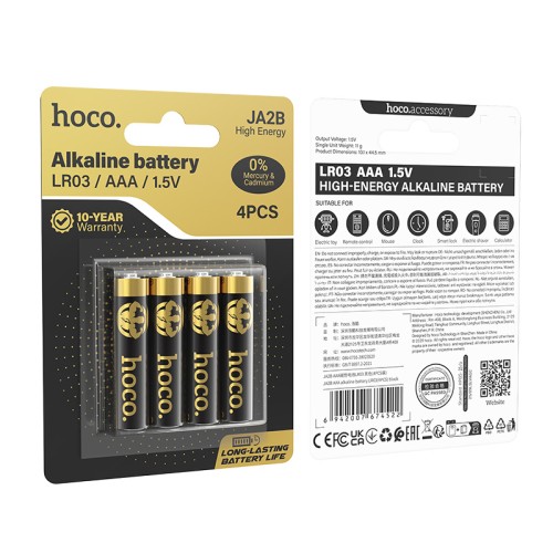 Батарейка HOCO JA2B AAA alkaline battery LR03(4PCS)