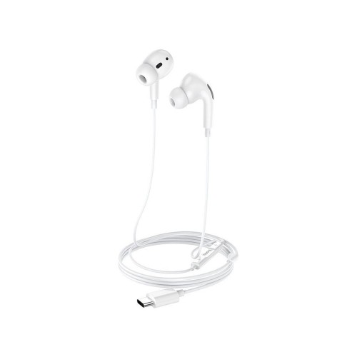 Навушники дротові HOCO M101 Pro Crystal (Type-C) White