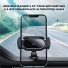 Автотримач для телефона Baseus Steel Cannon pro Solar Electric Car Mount Black
