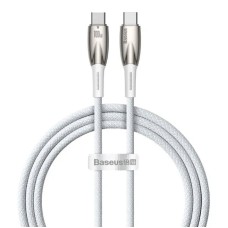 Кабель Baseus Glimmer Series Fast Charging Data Cable Type-C to Type-C 100W 1m White