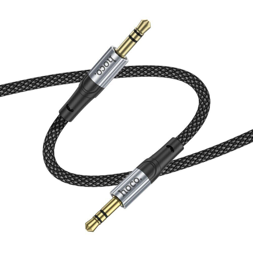 Аудiокабель HOCO UPA26 3.5mm male to 3.5mm male, nylon braid, 1m, Black