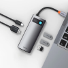 USB-хаб Baseus Metal Gleam Series 5-in-1 Multifunctional （Type-C to HDMI*1+USB3.0*3+PD*1)