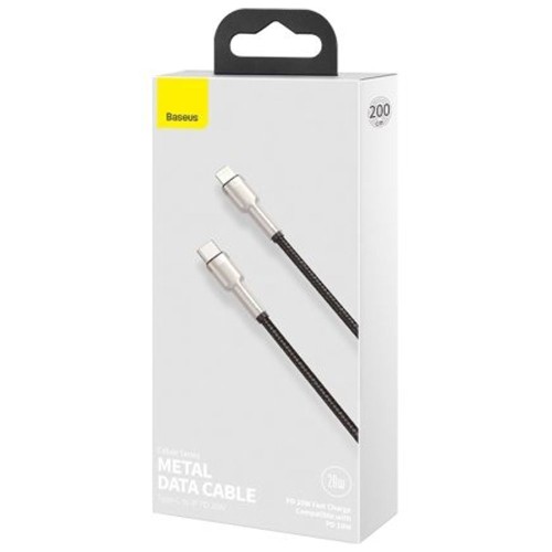Кабель Baseus Cafule Series Metal Data Cable Type-C to iP PD 20W 2m Black