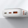 Зовнішній акумулятор Baseus Qpow Pro Digital Display Fast Charge Power Bank 10000mAh 20W iP Edition White（With: Simple charging cable Type-C 3A 0.3m W